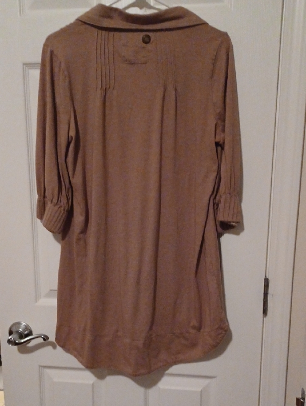 <> Free People Light Brown Layered Tunic Top Women's Size Large - Picture 5 of 14